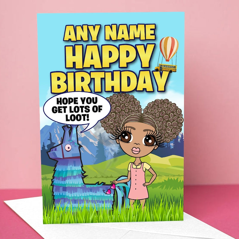 ClaireaBella Girls Birthday Loot Card - Image 1