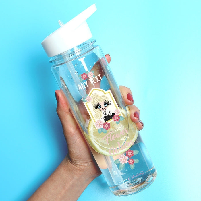 ClaireaBella Girls Floral Water Bottle - Image 1