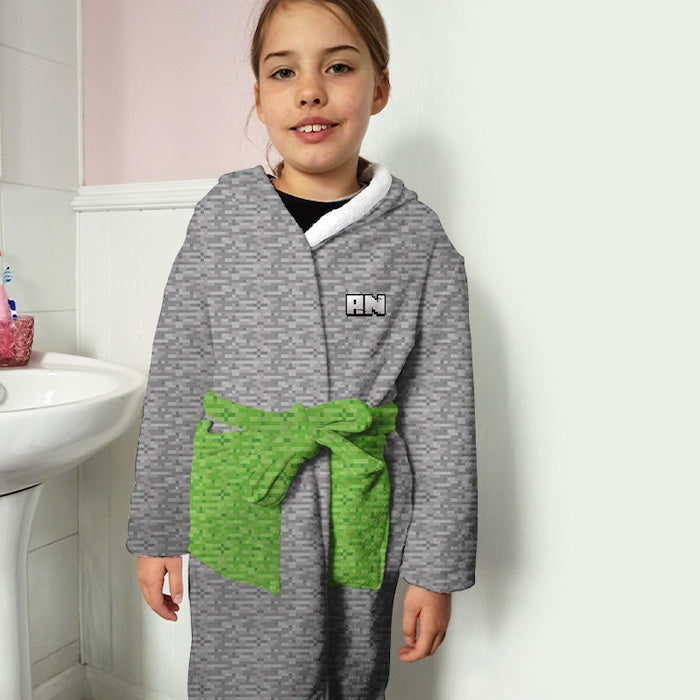 ClaireaBella Girls Gaming Blocks Dressing Gown - Image 2