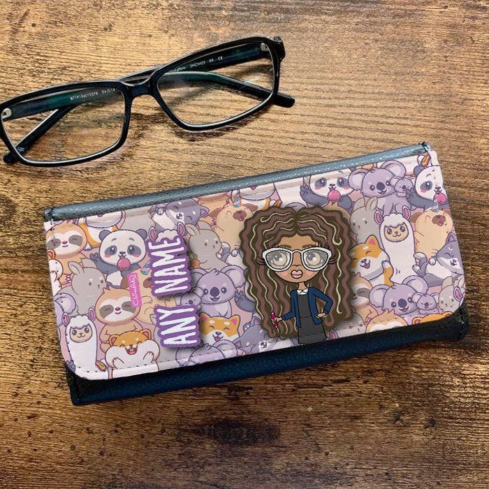 ClaireaBella Girls Personalised Cute Animal Print Glasses Case - Image 1