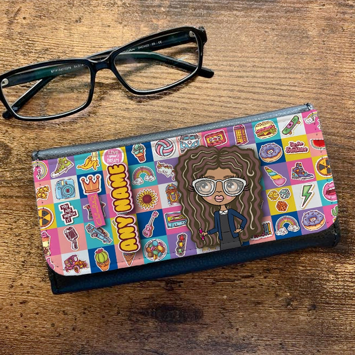 ClaireaBella Girls Personalised Stickers Glasses Case - Image 1