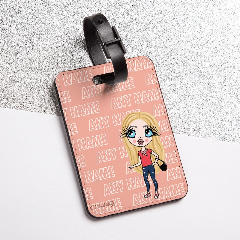 ClaireaBella Girls Repeat Name Luggage Tag - Image 3