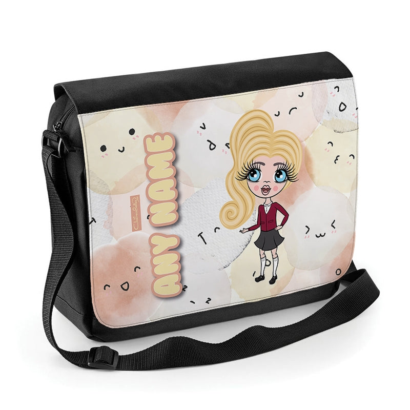 ClaireaBella Girls Personalised Fluffy Emojis Messenger Bag - Image 1