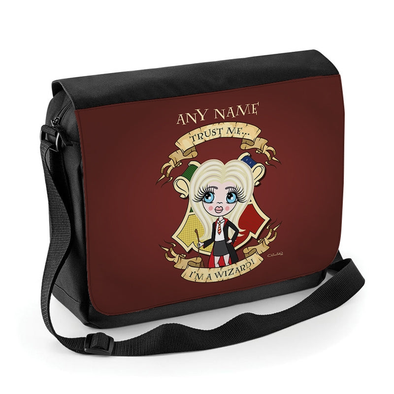 ClaireaBella Girls Personalised Wizard Messenger Bag - Image 1