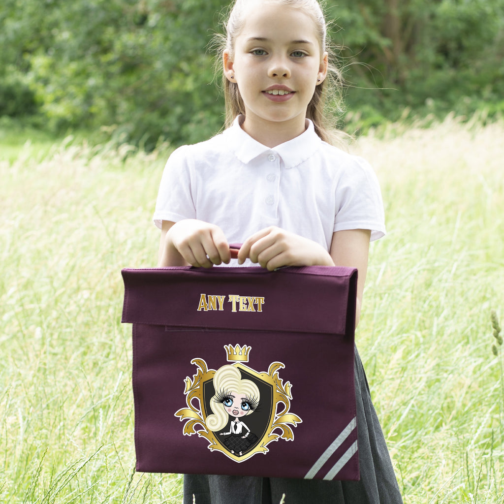 ClaireaBella Girls Royal Crest Book Bag - Image 5