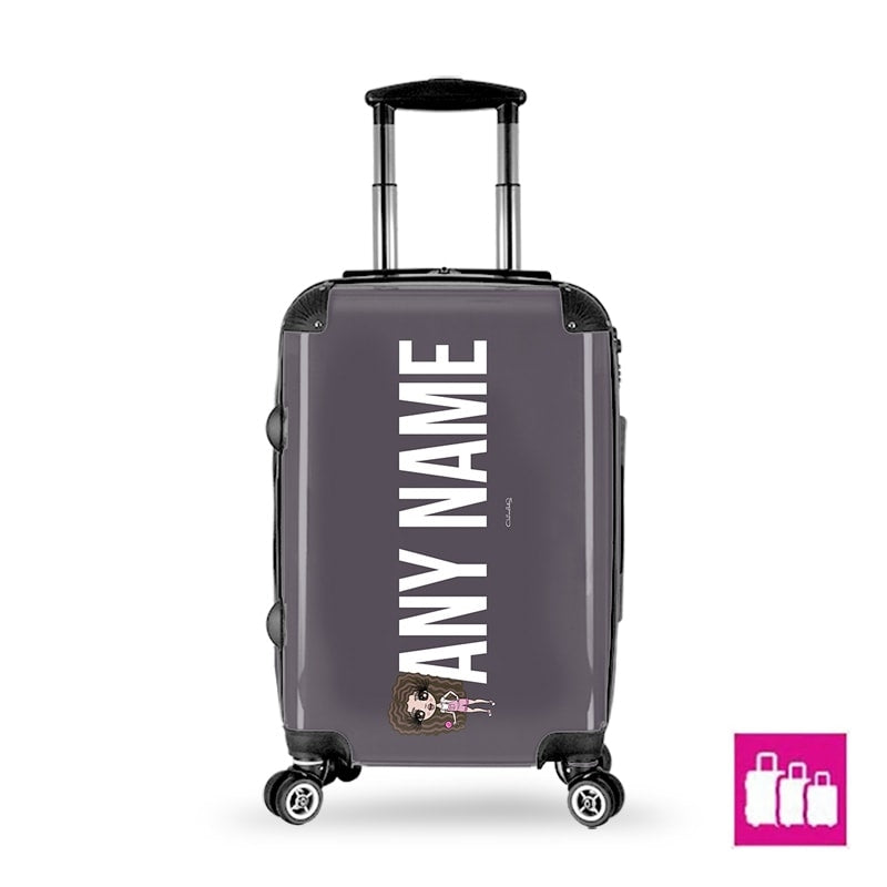 ClaireaBella Girls Grey Bold Name Suitcase - Image 1