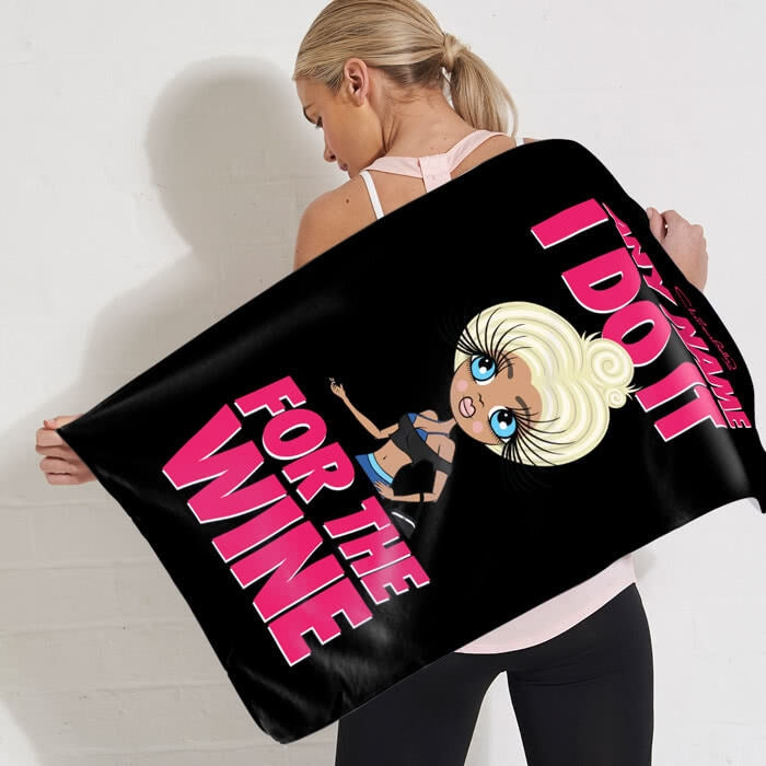 ClaireaBella Do It For The Wine Gym Towel - Image 2
