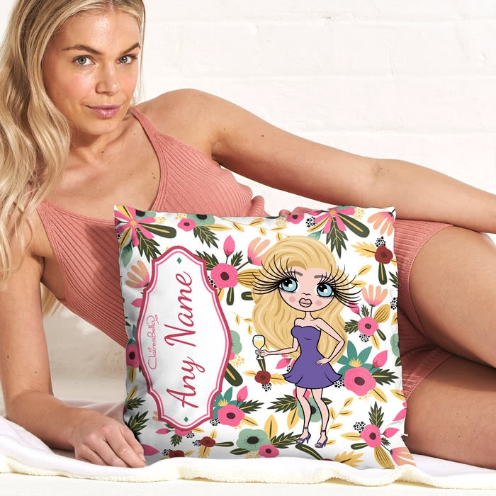 ClaireaBella Square Cushion - Classic Floral - Image 4