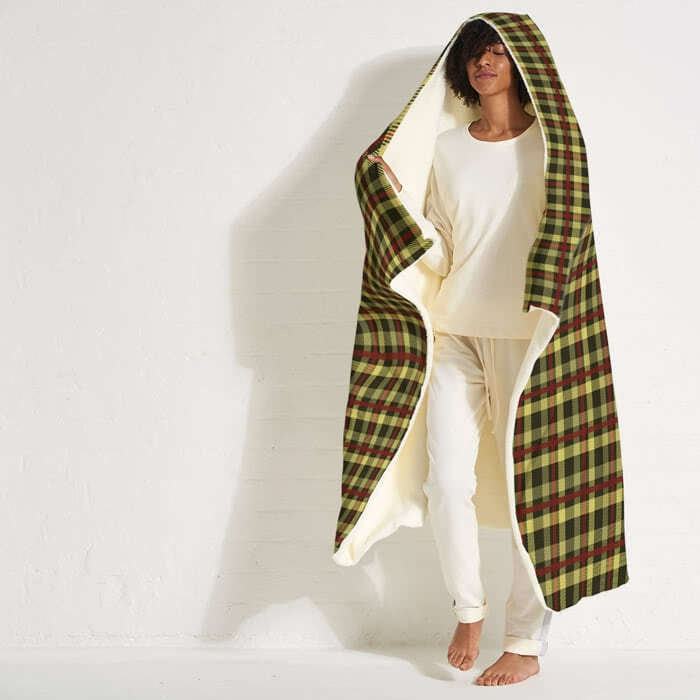 ClaireaBella Tartan Hooded Blanket - Image 2
