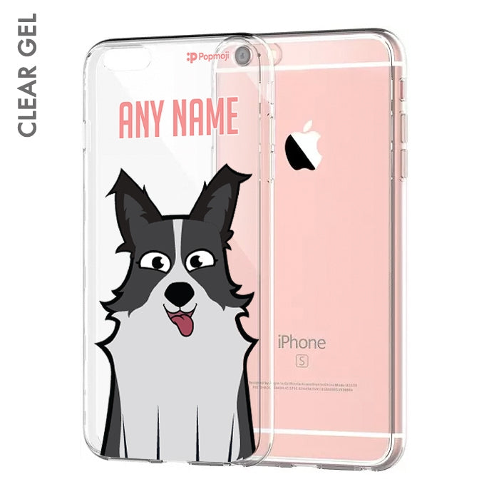 Personalised Dog Close Up Clear Soft Gel Phone Case - Image 1