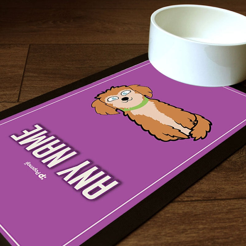 Personalised Dog Purple Pet Mat - Image 1