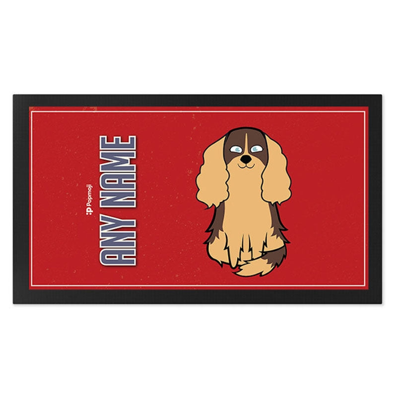 Personalised Dog Red Pet Mat - Image 2