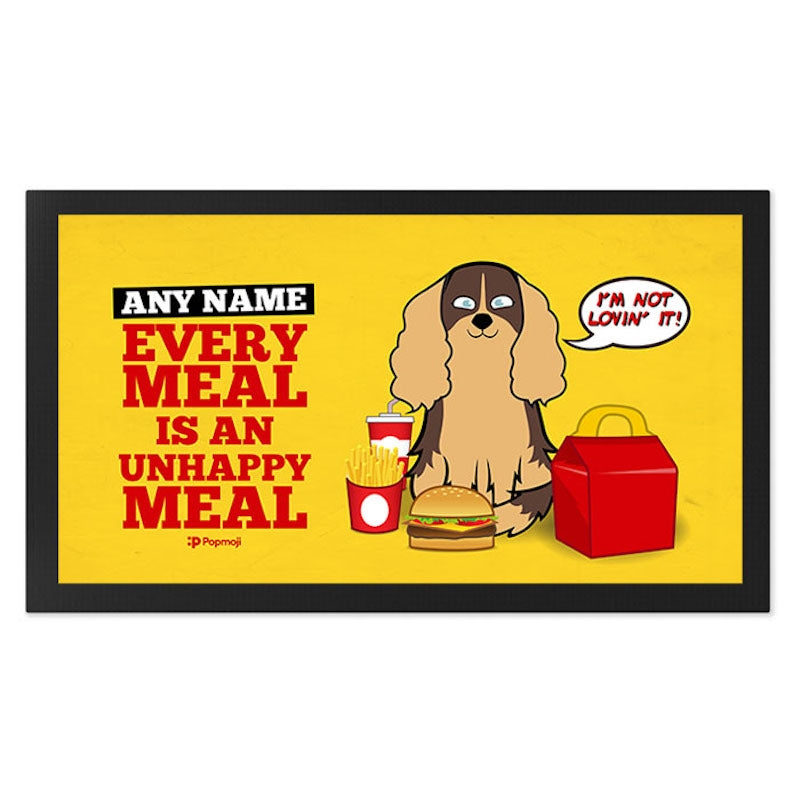 Personalised Dog Unhappy Meal Pet Mat - Image 2