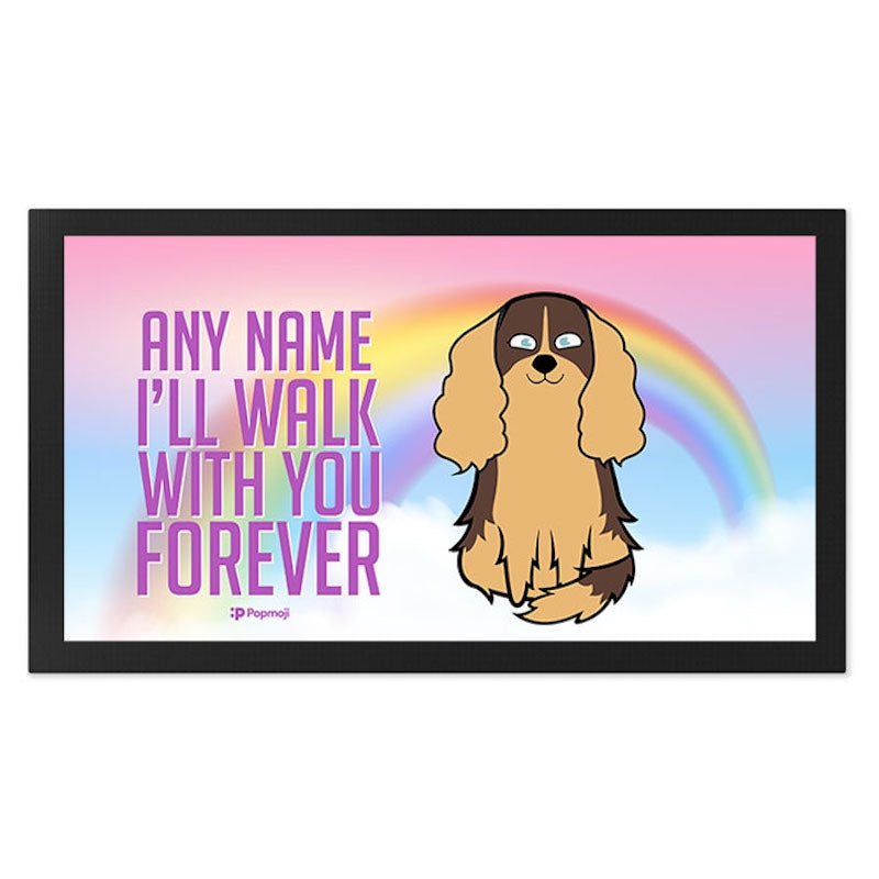 Personalised Dog Walk With You Forever Pet Mat - Image 2