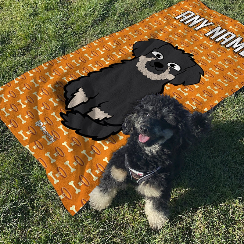 Personalised Dog Collar Beach Towel - Image 4