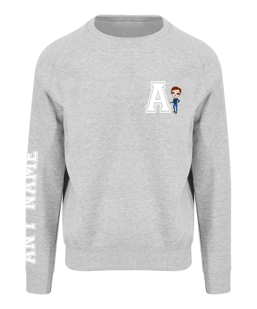 Jnr Boys Varsity Initial Emblem Sweatshirt - Image 4