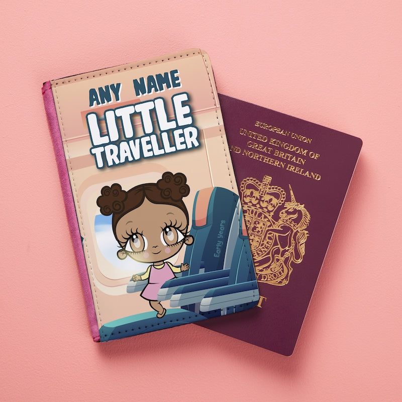 Early Years Girls Personalised Little Traveller Passport Cover - Image 1