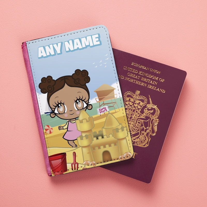 Early Years Girls Personalised Sandcastle Fun Passport Cover - Image 5