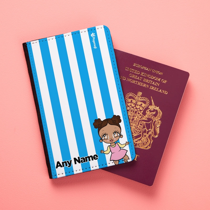 Early Years Personalised Blue Stripe Passport Cover - Image 5