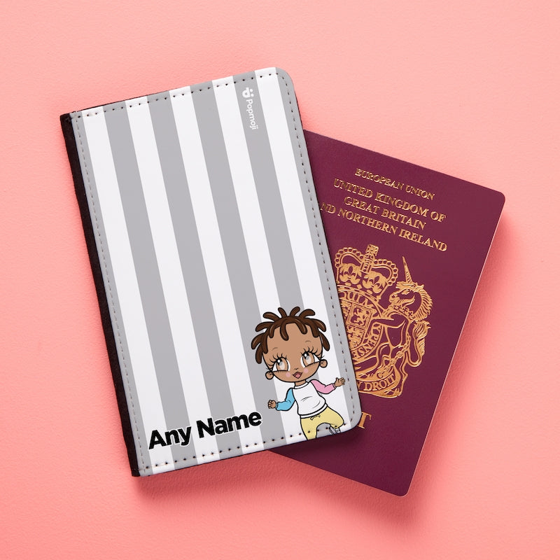 Early Years Personalised Grey Stripe Passport Cover - Image 6