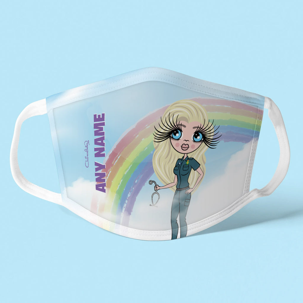 ClaireaBella Personalised Rainbow Reusable Face Covering