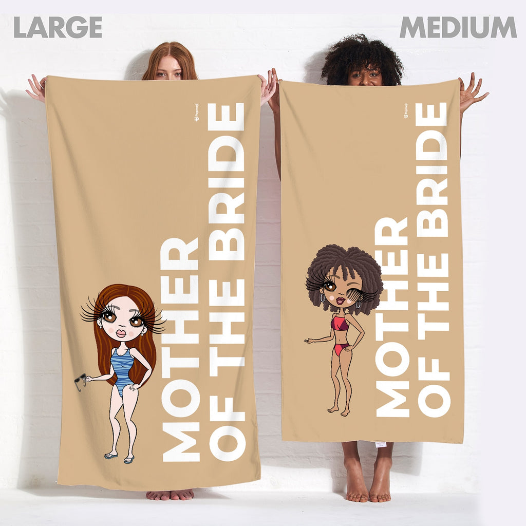 ClaireaBella Bold Mother Of The Bride Nude Beach Towel
