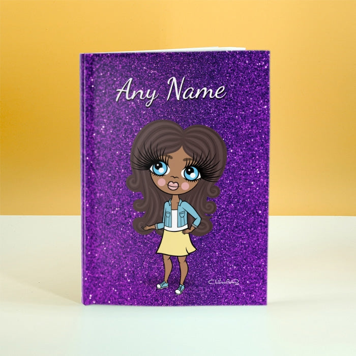 ClaireaBella Girls Glitter Print Diary - Image 6