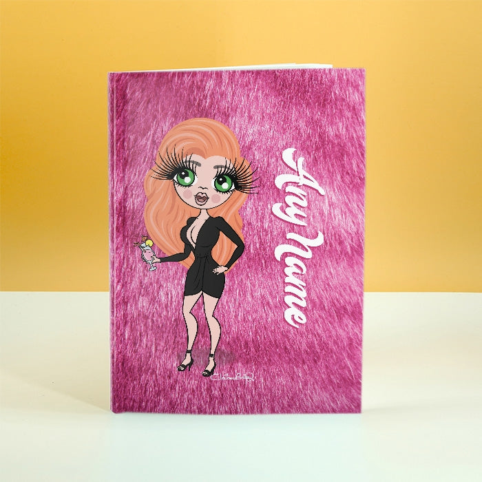 ClaireaBella Pink Fur Print Diary - Image 5