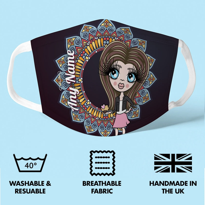 ClaireaBella Girls Personalised Patterned Reusable Face Covering - Image 3