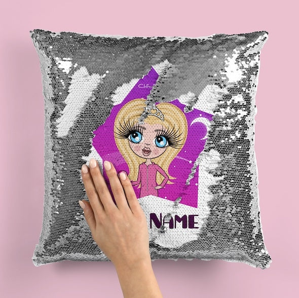 ClaireaBella Girls Star Bright Sequin Cushion - Image 5