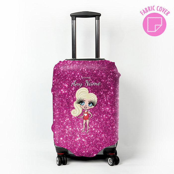 ClaireaBella Girls Glitter Effect Suitcase Cover