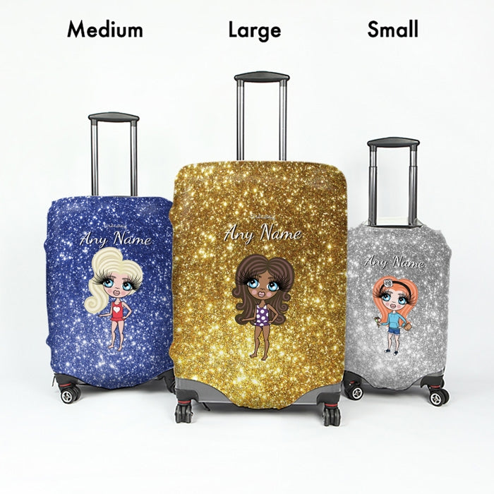 ClaireaBella Girls Glitter Effect Suitcase Cover - Image 5