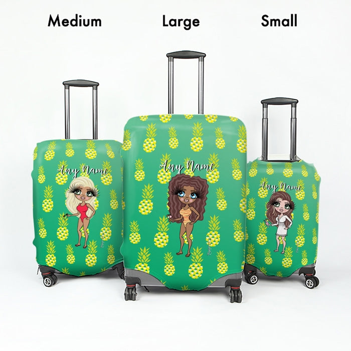ClaireaBella Pineapple Print Suitcase Cover - Image 5