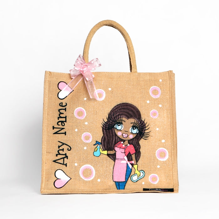 ClaireaBella Queen Of Clean Large Jute Bag - Image 2