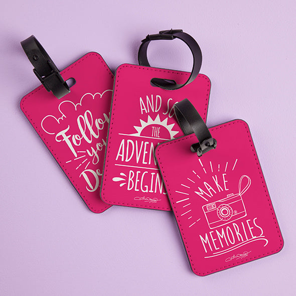 ClaireaBella Hot Pink Luggage Tag - Image 3