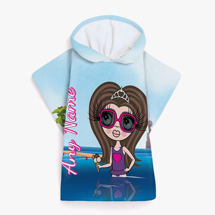ClaireaBella Girls Paddling Poncho Towel - Image 2