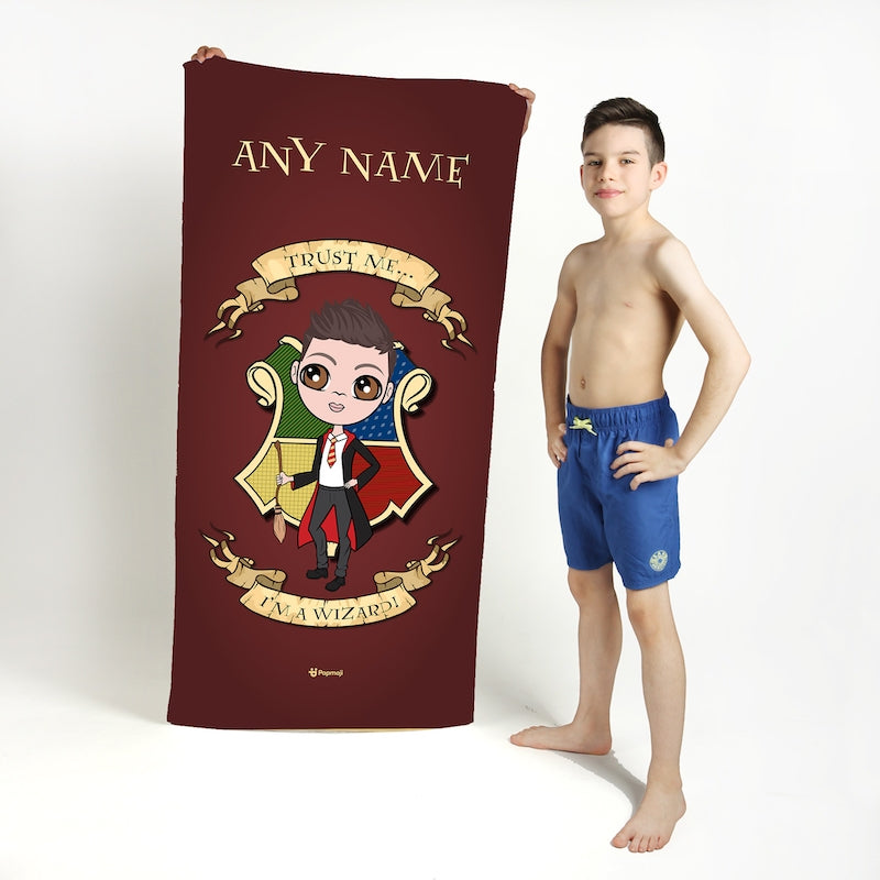 Jnr Boys Wizard Beach Towel - Image 1