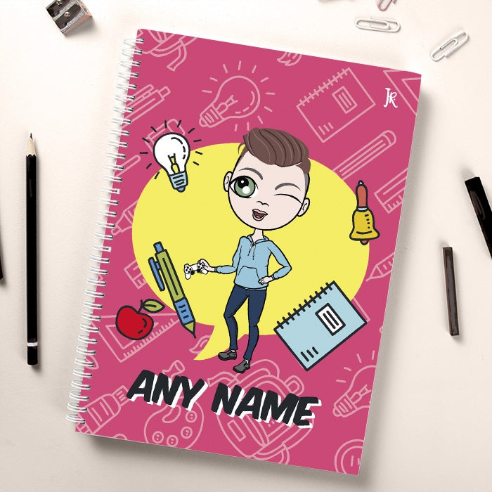Jnr Boys Essentials Pink Notebook - Image 2