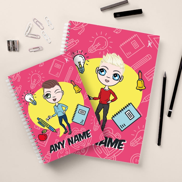 Jnr Boys Essentials Pink Notebook - Image 3