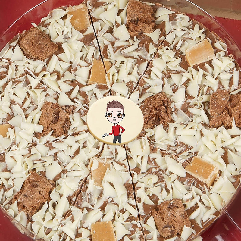 Jnr Boys Personalised Chocolate Pizza – Crunchy Munchy - Image 2