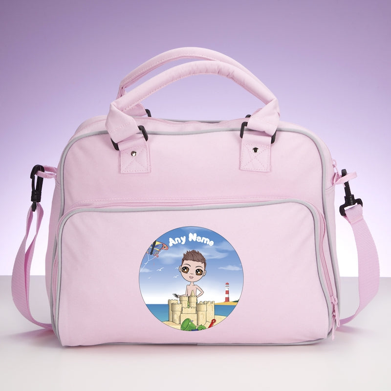 Jnr Boys Personalised Sand Castle Fun Travel Bag - Image 5