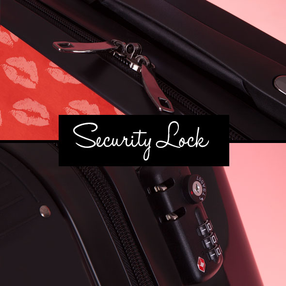 ClaireaBella Girls Lip Print Suitcase - Image 9