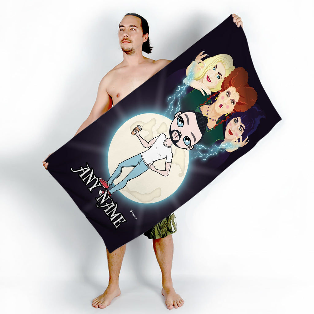 MrCB Mischievous Witches Beach Towel