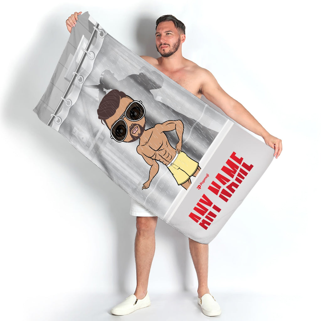 MrCB Psycho Shower Stalker Beach Towel