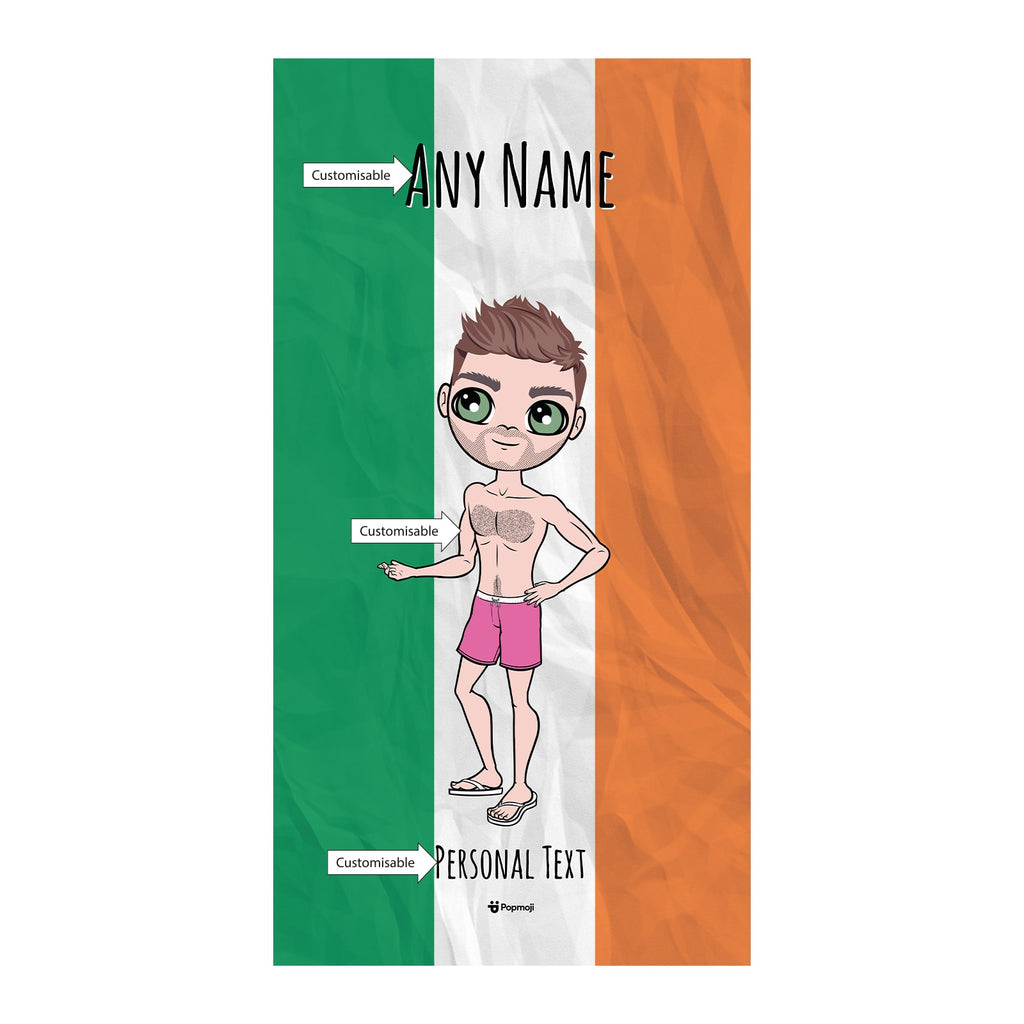 MrCB Irish Flag Beach Towel