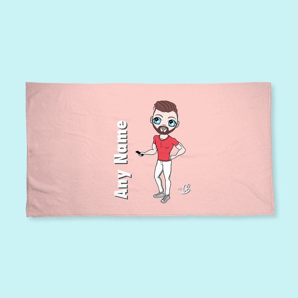 MrCB Pink Hand Towel - Image 2