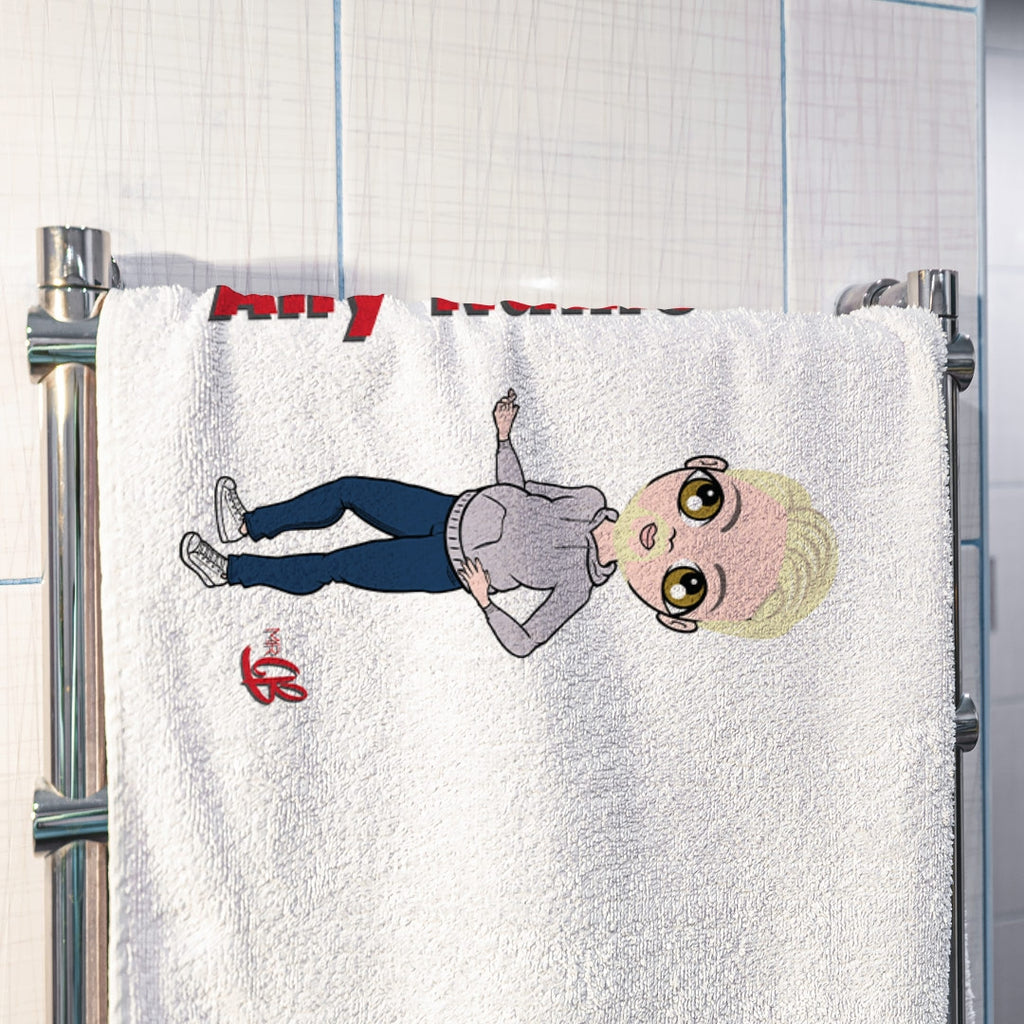 MrCB White Hand Towel - Image 3
