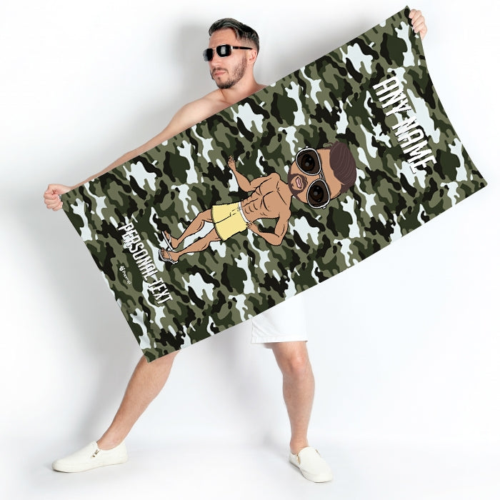 MrCB Camo Beach Towel Toxic Fox