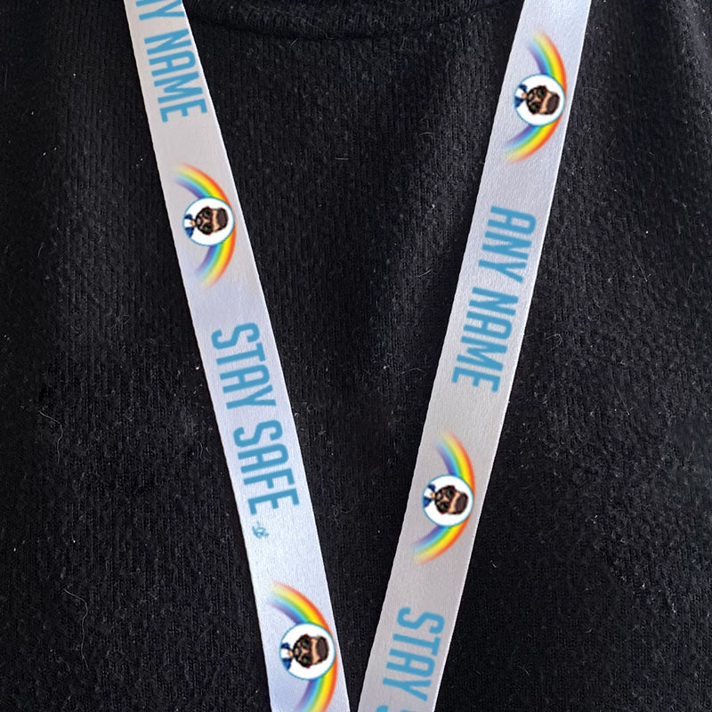 MrCB Personalised Stay Safe Lanyard With Safety Release - Image 1
