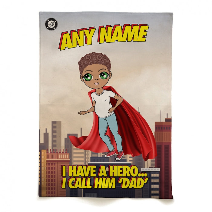 MrCB Personalised Dad Hero Tea Towel - Image 4